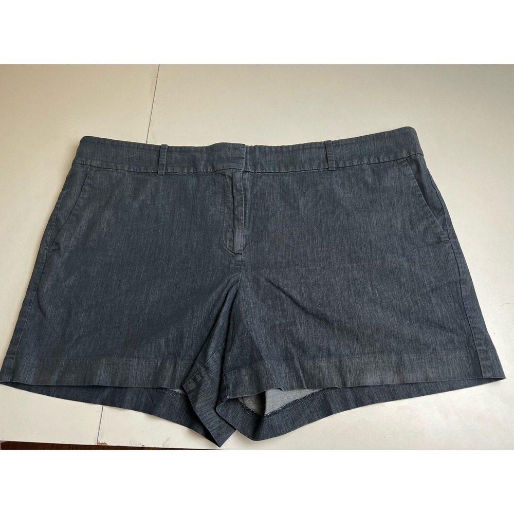 Ann Taylor Factory Signature Size 16  Womens Loft Dark Denim Jean SHORTS